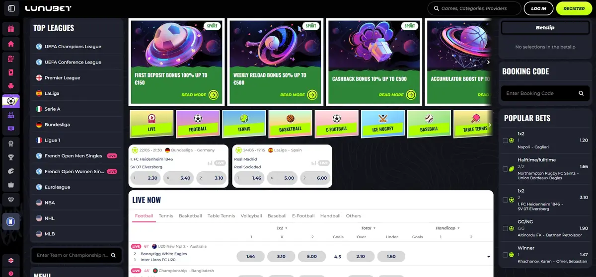 LunuBet Screenshot 2