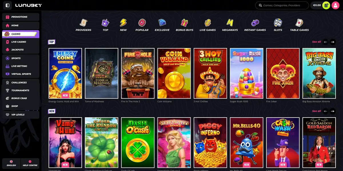 LunuBet Bildschirmfoto 3